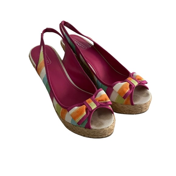 Coach Y2K Grace Women Wages Sandals Size 9.5 - Picture 1 of 6